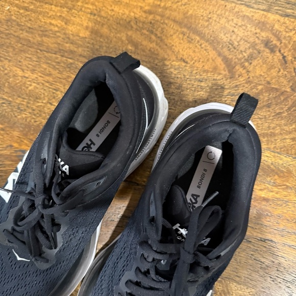 Hoka One One Bondi Black Running Sneakers Shoes - Picture 5 of 8